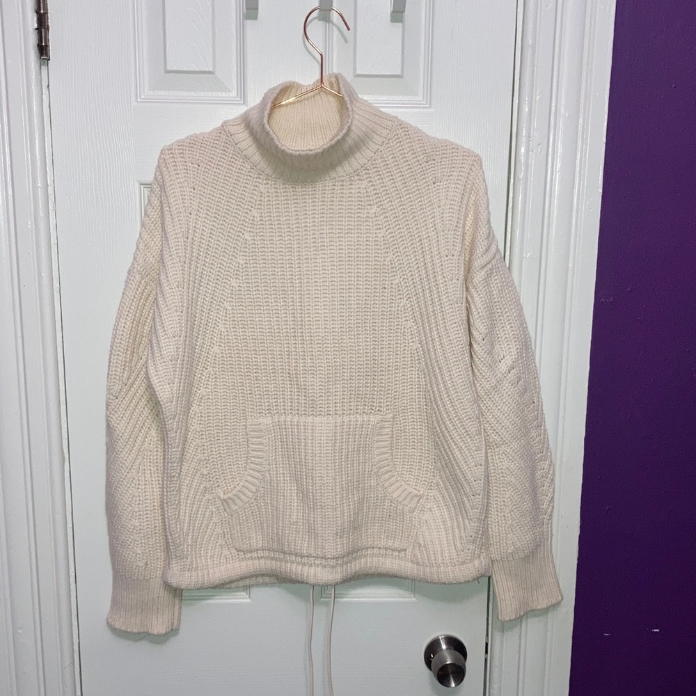J.‎ Crew Off-White Knit Turtleneck Sweater